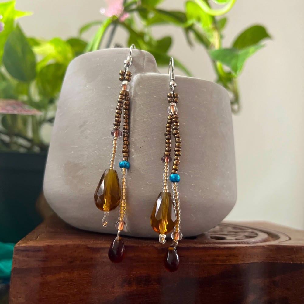 Crystal Dangle Earrings